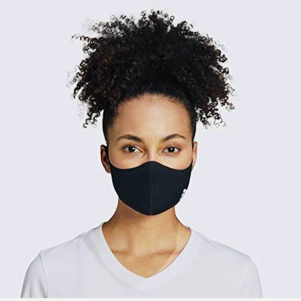 Adidas Original 3-Stripe unisex Black Face Covers (package of 3) NWT Size Small